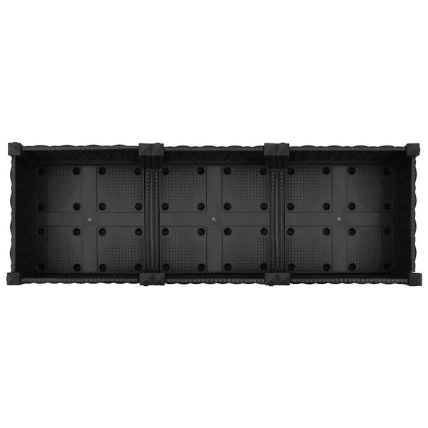 vidaXL Høybed 120x40x71 cm polypropylen