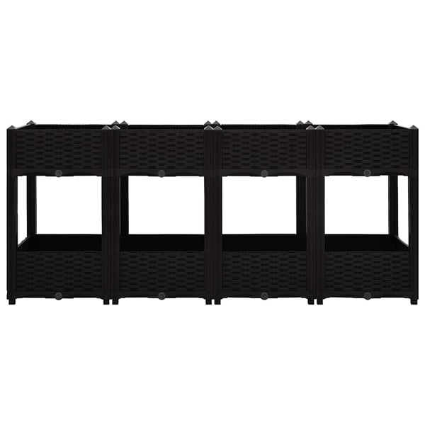 vidaXL Høybed 160x40x71 cm polypropylen