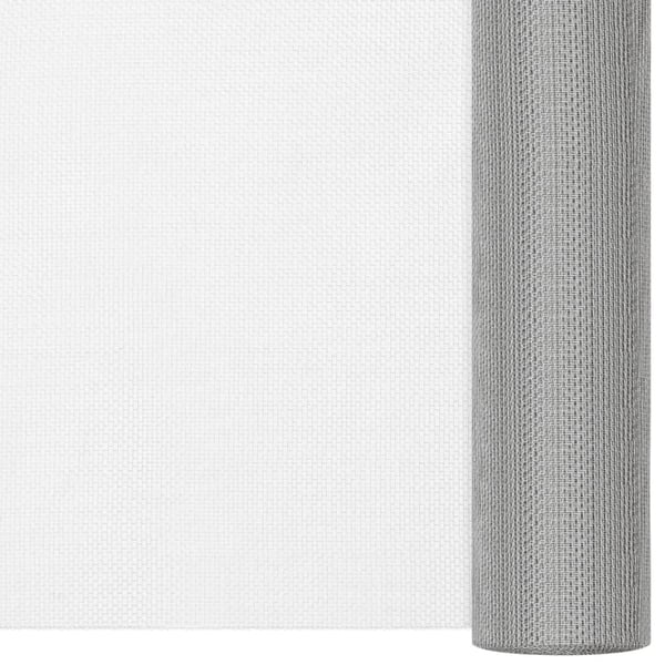 vidaXL Nettingskjerm rustfritt stål 60x1000 cm sølv