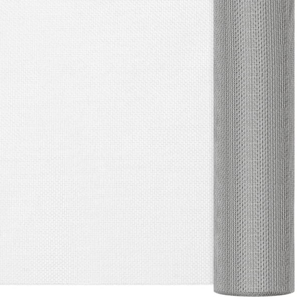 vidaXL net 80x2000 cm rustfrit stål sølvfarvet