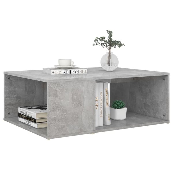 vidaXL Sohvapöytä betoninharmaa 90x67x33 cm lastulevy