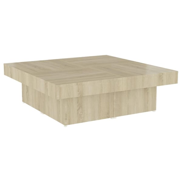 vidaXL Salongbord sonoma eik 90x90x28 cm konstruert tre