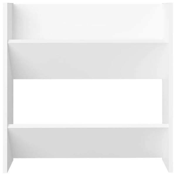 vidaXL Veggskoskap 4 stk hvit 60x18x60 cm sponplater