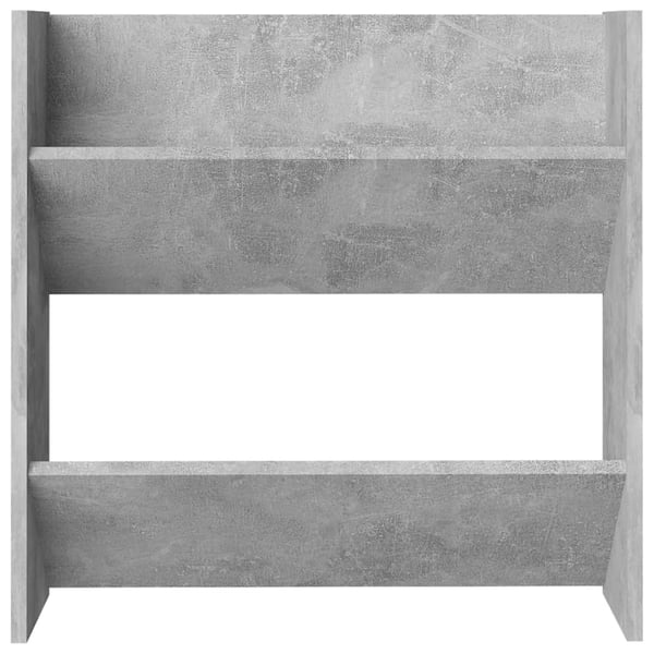 vidaXL væghængt skoskab 60x18x60 cm spånplade betongrå
