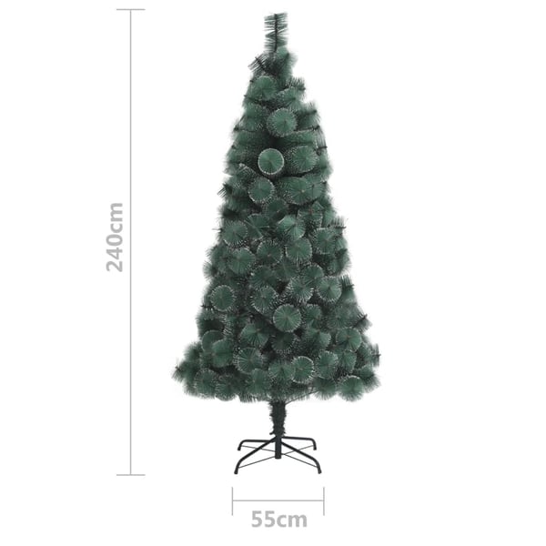 vidaXL Tekojoulukuusi jalustalla vihreä 240 cm PET