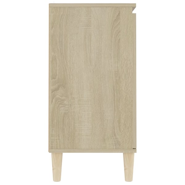 vidaXL Skjenk sonoma eik 101x35x70 cm konstruert tre