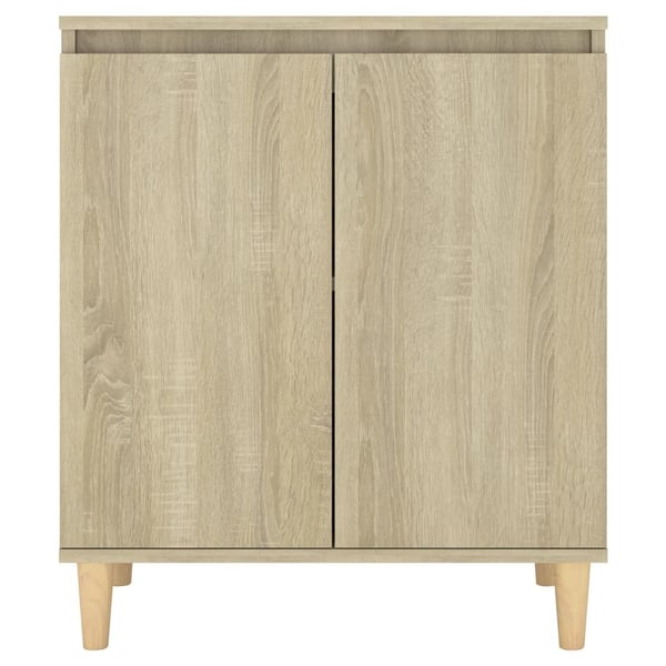 vidaXL Skjenk med ben i heltre sonoma eik 60x35x70 cm sponplate
