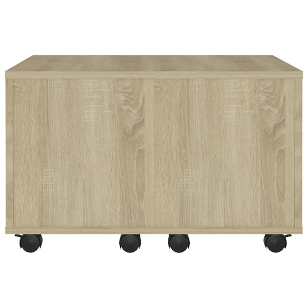 vidaXL sofabord 60x60x38 cm spånplade sonoma-eg