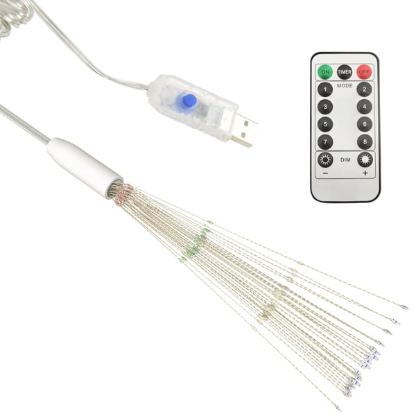 vidaXL Joulun ilotulitusulkovalo 4 kpl monivärinen 20 cm 560 LED-valoa