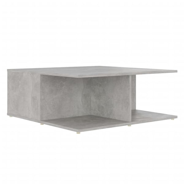vidaXL sofabord 80x80x31 cm spånplade betongrå