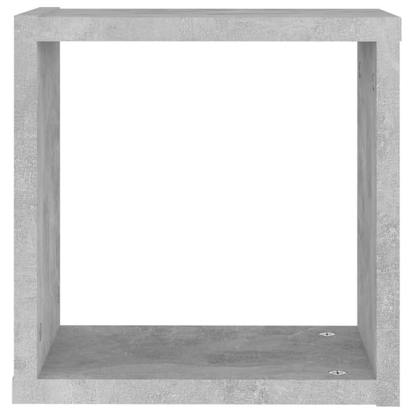 vidaXL Vegghyller kubeformet 2 stk betonggrå 30x15x30 cm