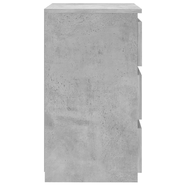 vidaXL Nattbord betonggrå 40x35x62,5 cm konstruert tre