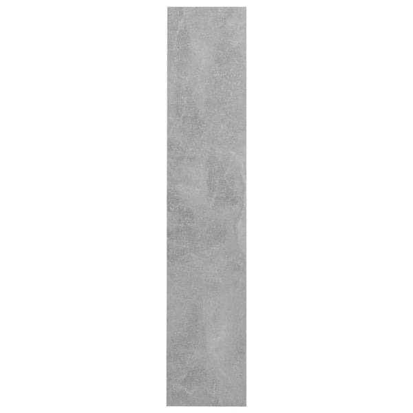 vidaXL Veggskoskap 2 stk betonggrå 60x18x90 cm sponplater