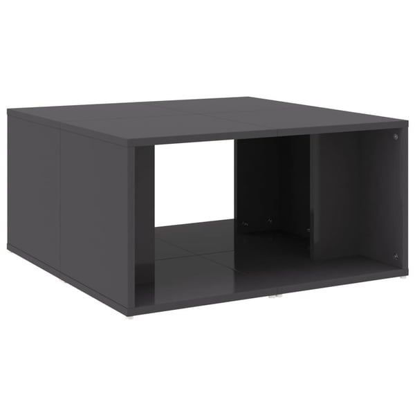 vidaXL sofaborde 4 dele 33x33x33 cm spånplade grå højglans