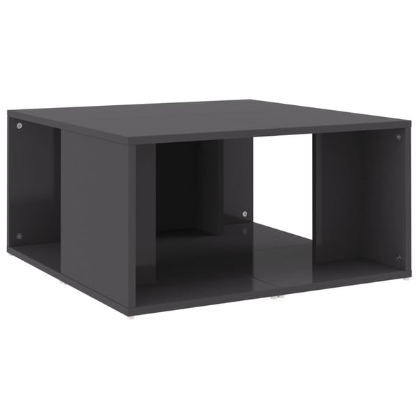 vidaXL sofaborde 4 dele 33x33x33 cm spånplade grå højglans