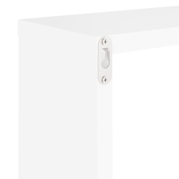 vidaXL Vegghyller kubeformet 4 stk hvit 30x15x30 cm