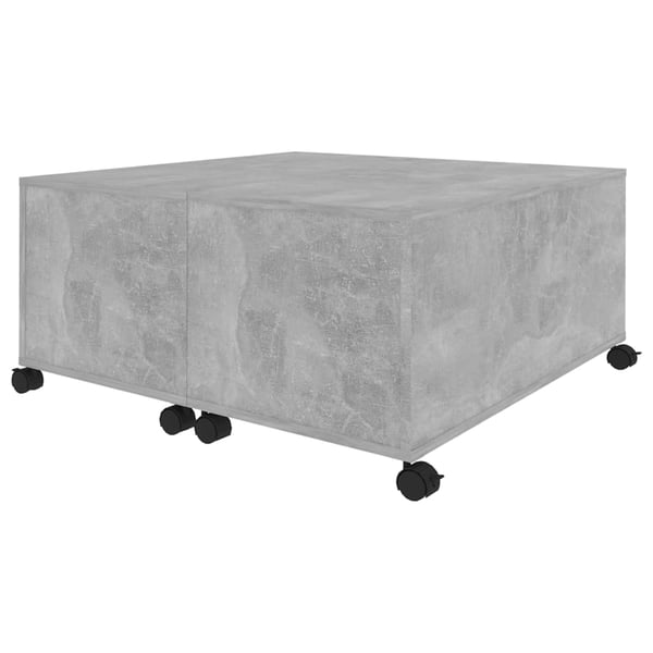vidaXL sofabord 75x75x38 cm spånplade betongrå