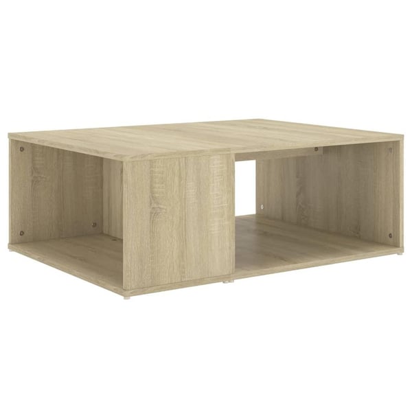 vidaXL sofabord 90x67x33 cm spånplade sonoma-eg