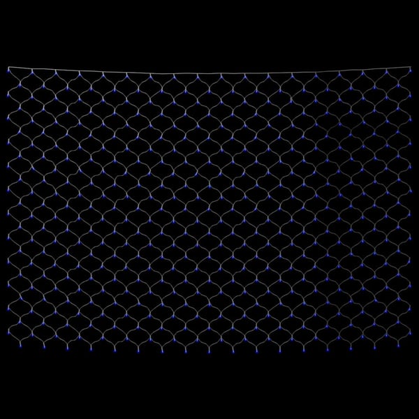 vidaXL lysnet 3x3 m 306 LED'er inde/ude blåt lys