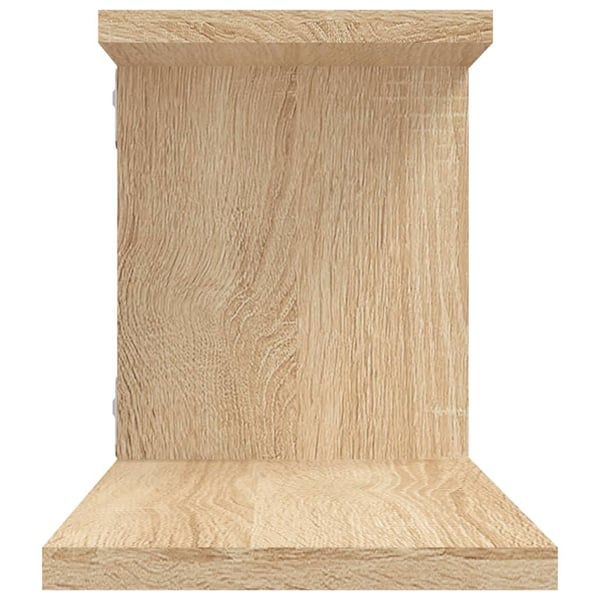 vidaXL Veggmontert TV-hylle sonoma eik 125x18x23 cm konstruert tre