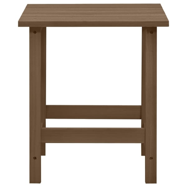vidaXL Adirondack-havestol med bord massivt grantræ brun