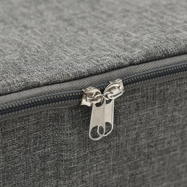 vidaXL Förvaringslåda 2 st tyg 70x40x18 cm antracit