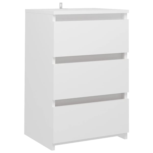 vidaXL sengeskab 40x35x62,5 cm spånplade hvid