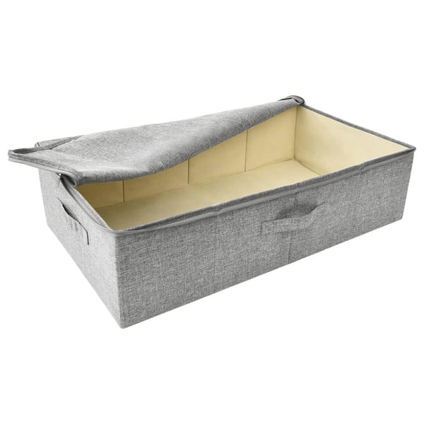 vidaXL Förvaringslåda 2 st tyg 70x40x18 cm grå