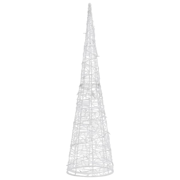 vidaXL LED-koristevalopyramidi sininen akryyli 120 cm
