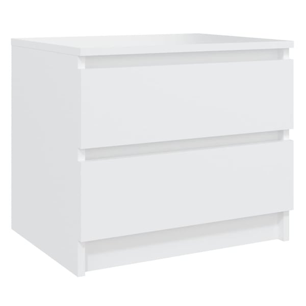 vidaXL sengeskabe 2 stk. 50x39x43,5 cm spånplade hvid