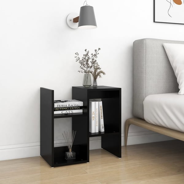 vidaXL Yöpöydät 2 kpl musta 50x30x51,5 cm lastulevy