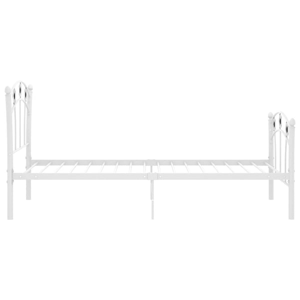 vidaXL Sengeramme med fotballdesign hvit  metall 90x200 cm
