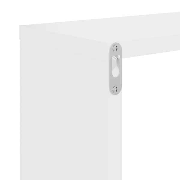 vidaXL væghylder 2 stk. 100x15x20 cm spånplader hvid