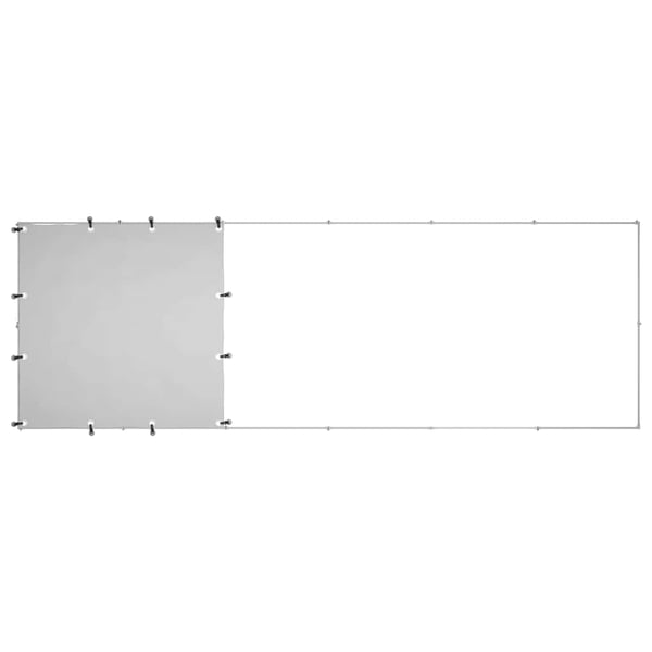 vidaXL Hundebur sølv 330x110x110 cm stål