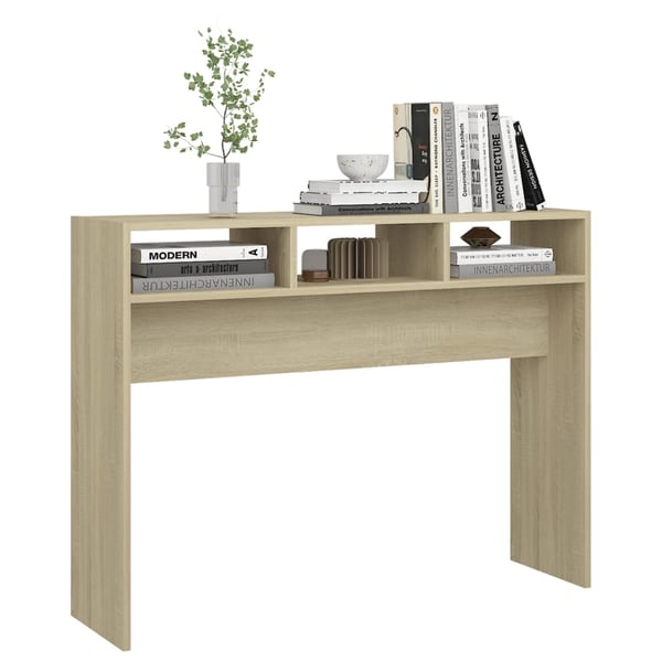 vidaXL Konsollbord sonoma eik 105x30x80 cm konstruert tre