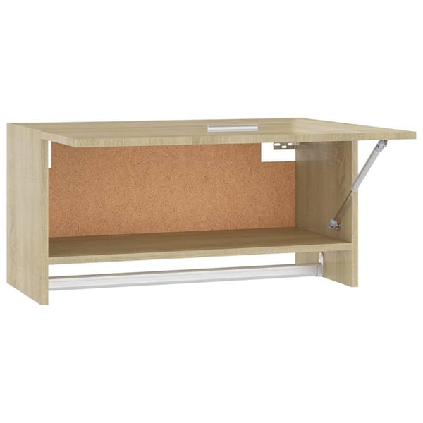 vidaXL Garderobe sonoma eik 70x32,5x35 cm sponplate