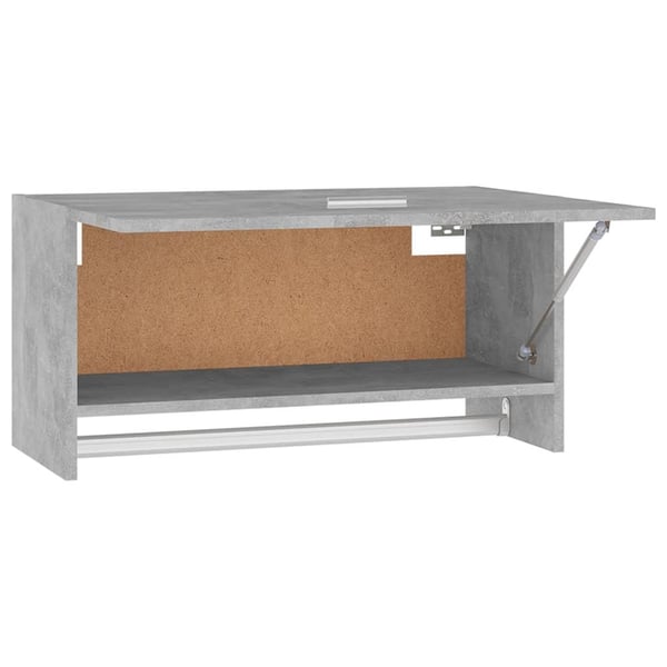 vidaXL Garderobe betonggrå 70x32,5x35 cm sponplate