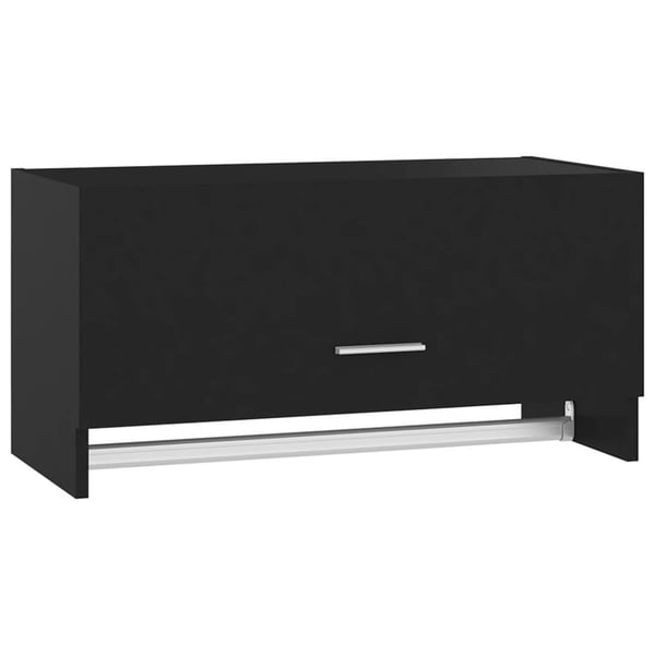 vidaXL Vaatekaappi musta 70x32,5x35 cm lastulevy