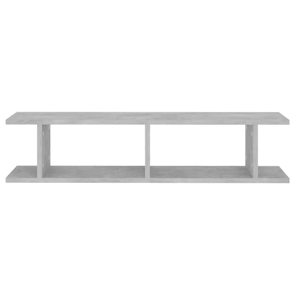 vidaXL væghylder 2 stk. 90x18x20 cm spånplade betongrå