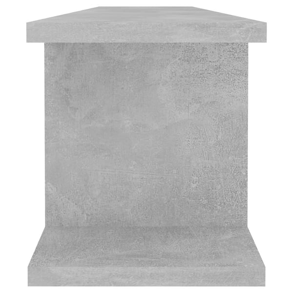 vidaXL væghylder 2 stk. 90x18x20 cm spånplade betongrå