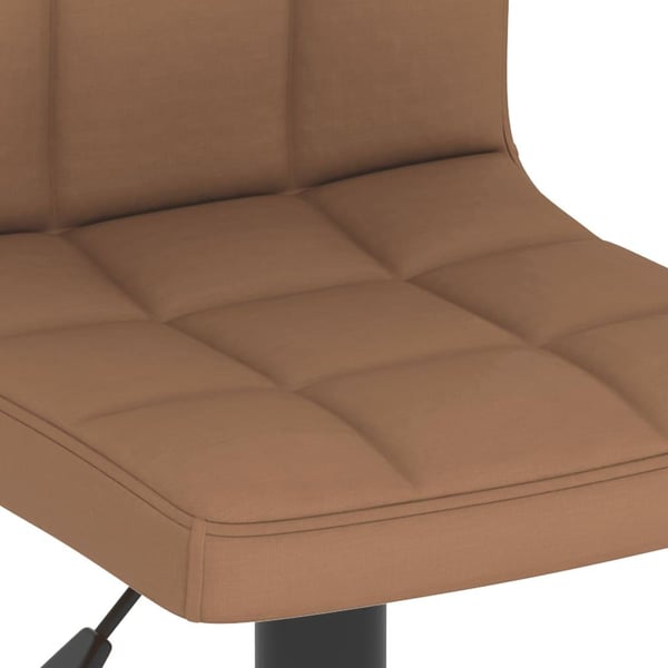 vidaXL barstole 2 stk. stof brun
