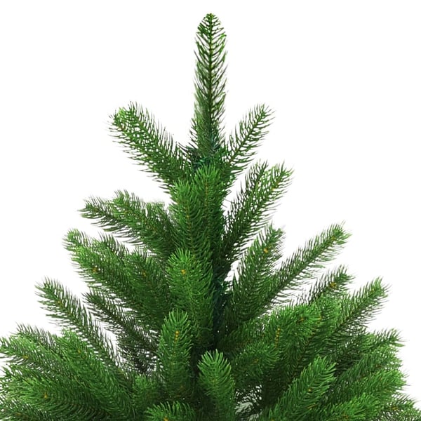 vidaXL kunstigt juletræ med lys og kuglesæt 120 cm grøn