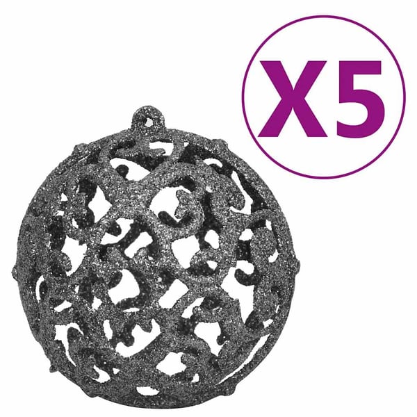vidaXL kunstigt juletræ med lys og kuglesæt 120 cm 230 grene