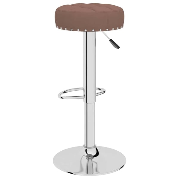 vidaXL barstole 2 stk. stof brun