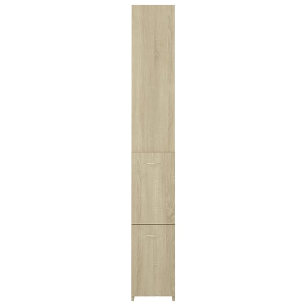 vidaXL Baderomsskap sonoma eik 25x26,5x170 cm konstruert tre