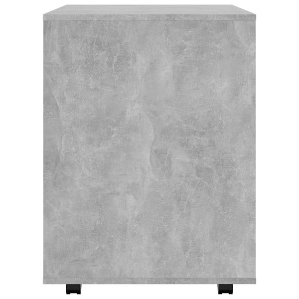 vidaXL Kaappi pyörillä betoninharmaa 60x53x72 cm lastulevy