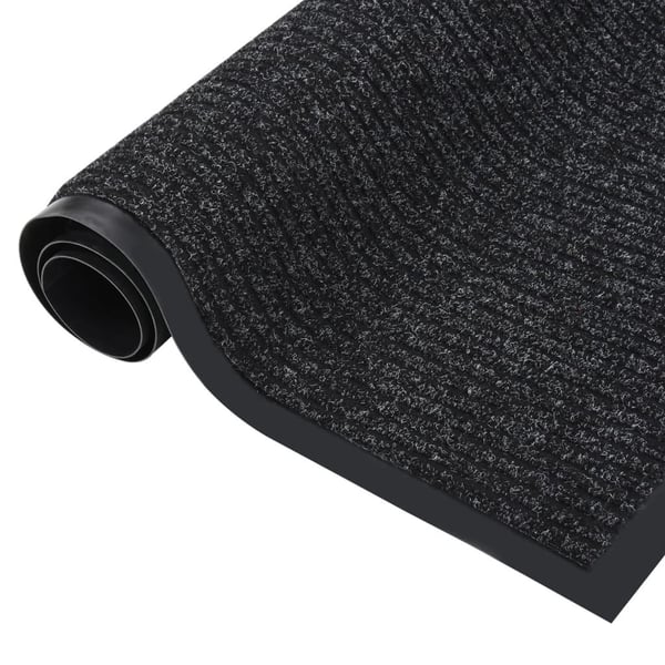 vidaXL Dørmatte stripet antrasitt 80x120 cm