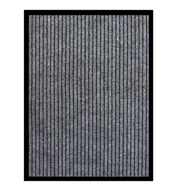 vidaXL Dørmatte stripet grå 60x80 cm