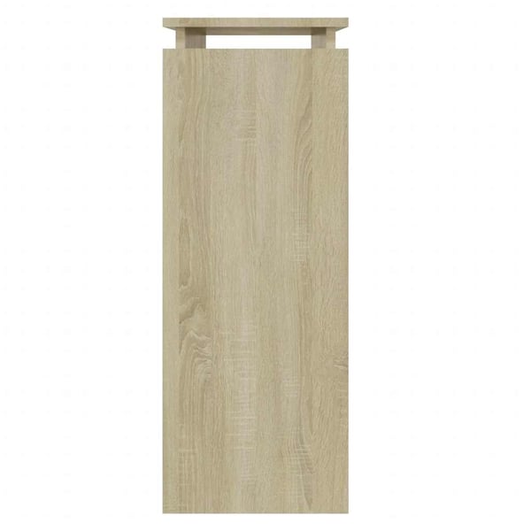 vidaXL Konsollbord sonoma eik 80x30x80 cm konstruert tre