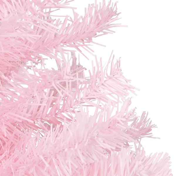 vidaXL Tekojoulukuusi jalustalla pinkki 240 cm PVC